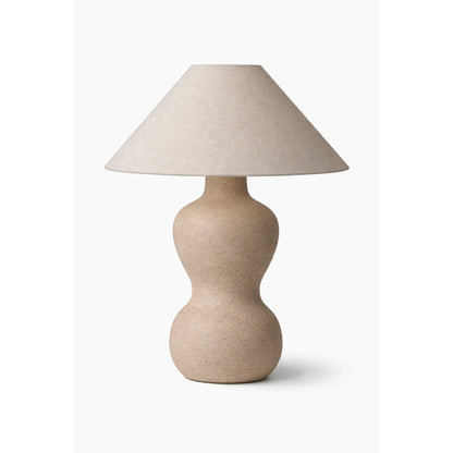 Luminária Silhueta em cerâmica autoral feita à mão, com corpo e cúpula esculturais – Molle Design
